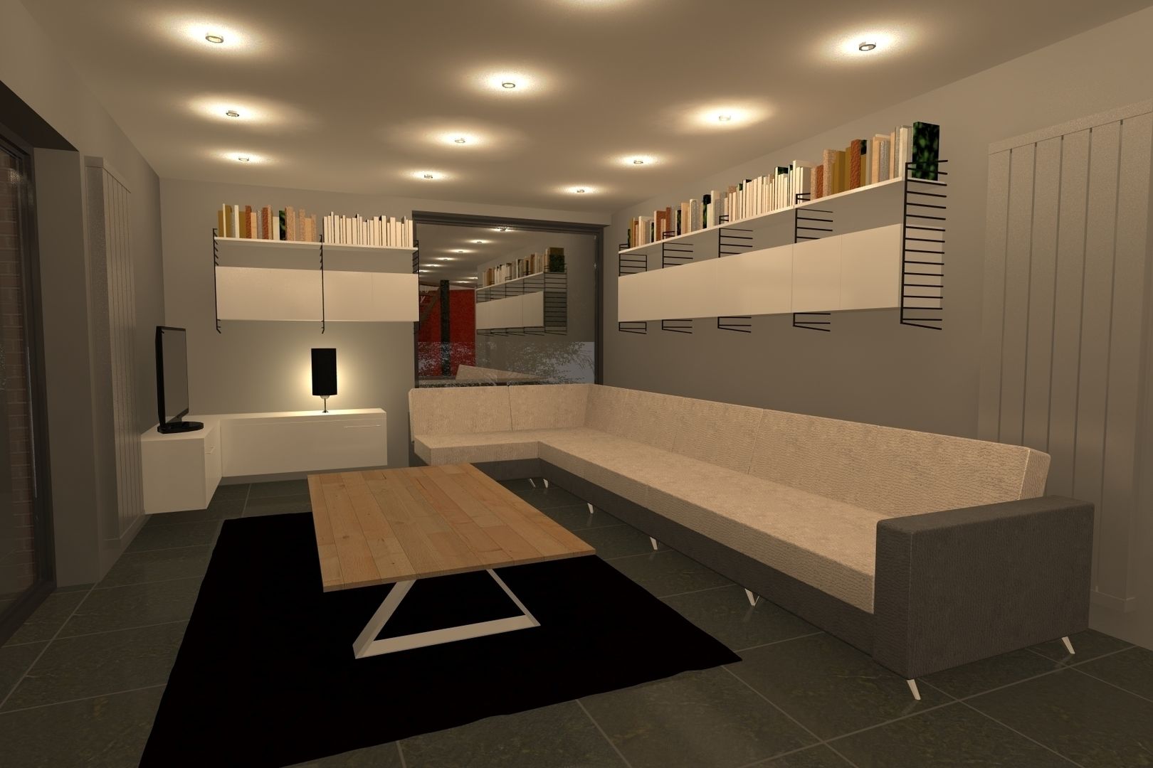 AMENAGEMENT INTERIEUR #009, HOME LAB' HOME LAB' غرفة المعيشة