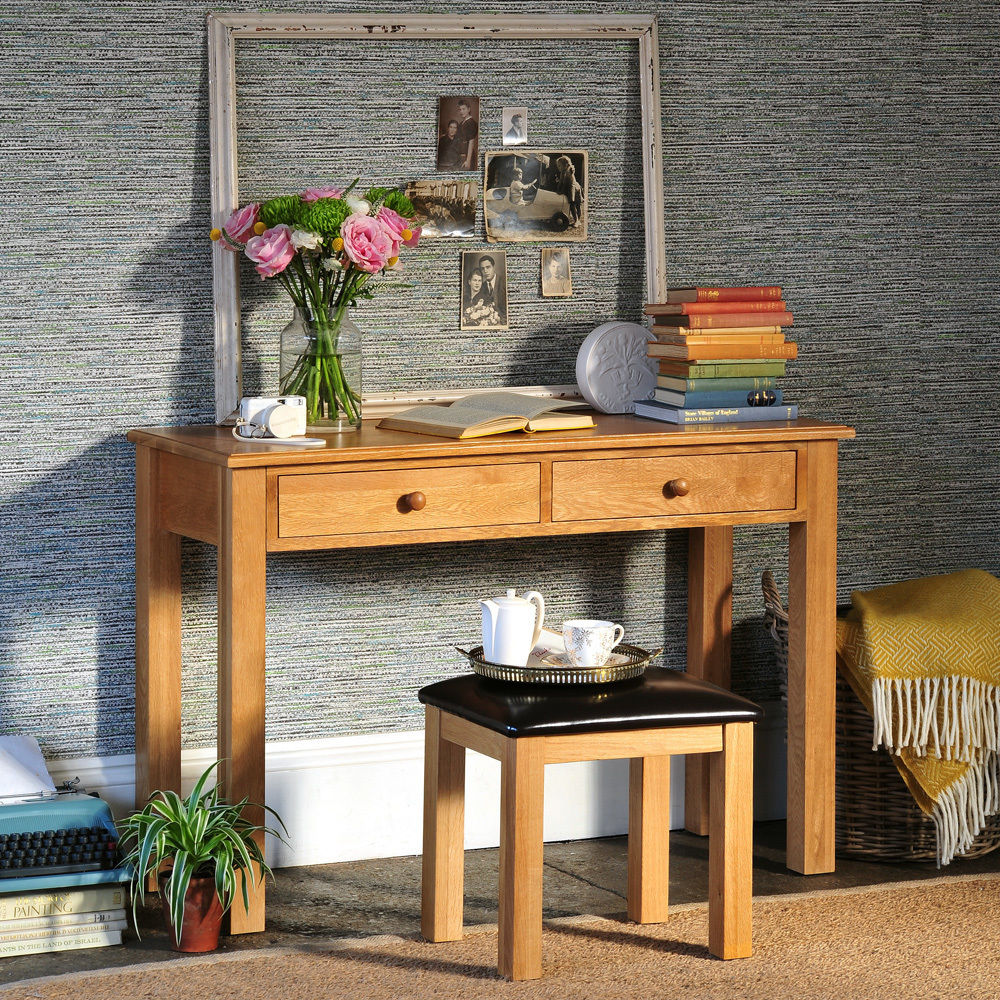 Appleby Oak Wide Laptop Desk The Cotswold Company Habitaciones de estilo rural Tocadores