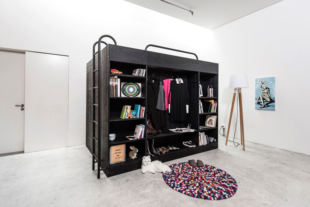 Modulares Multitalent: Möbelsystem Living Cube, Till Könneker Till Könneker Minimalist dressing room Storage