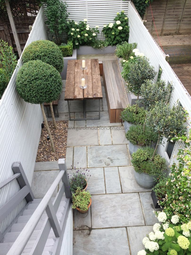 Slim & Subtle Rear Garden homify Jardines modernos: Ideas, imágenes y decoración