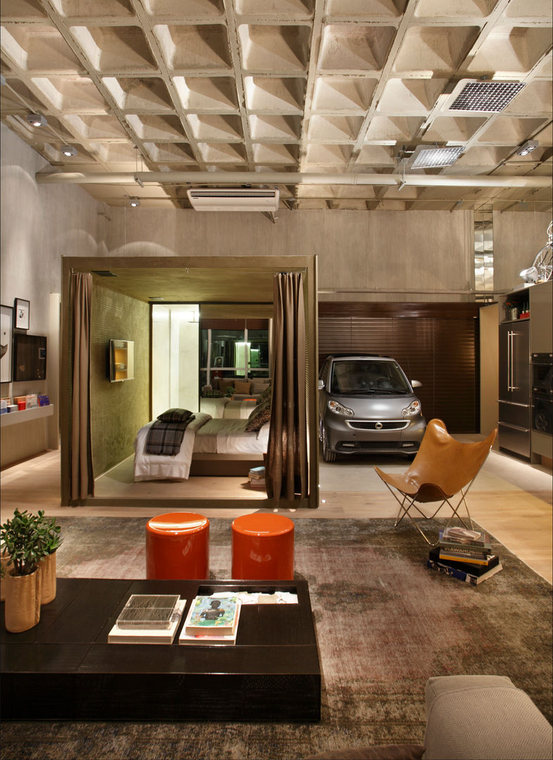 LOFT 212, Yamagata Arquitetura Yamagata Arquitetura โรงรถและหลังคากันแดด