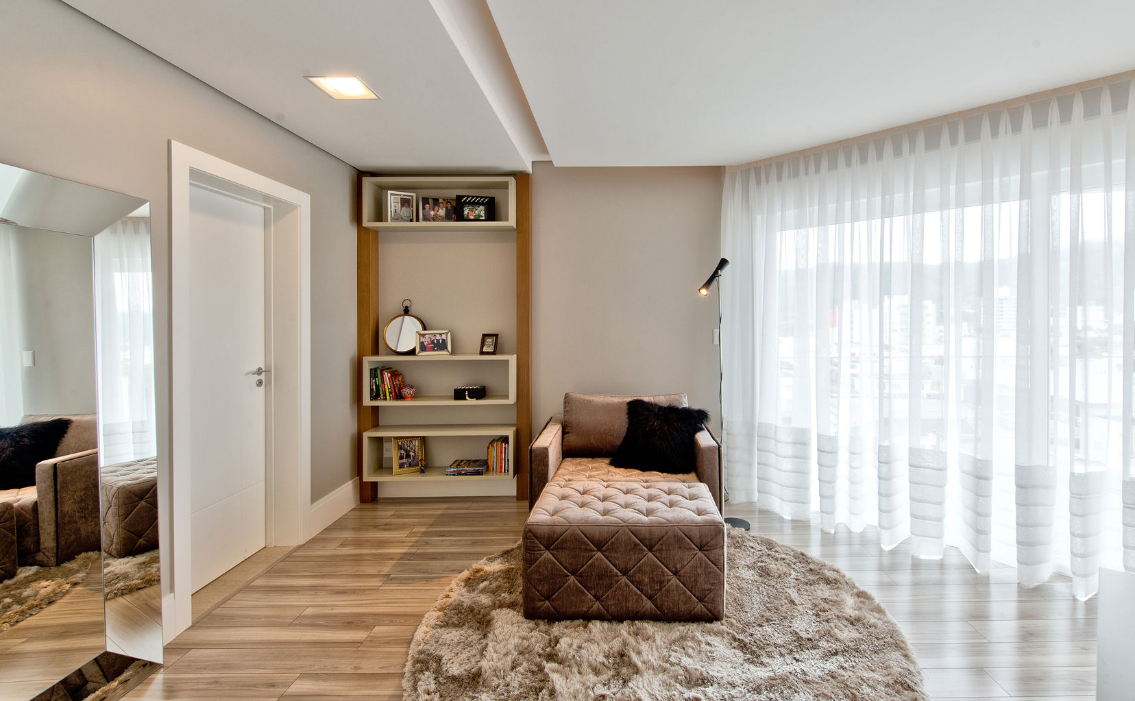 Cobertura de luxo, Espaço do Traço arquitetura Espaço do Traço arquitetura Modern style bedroom