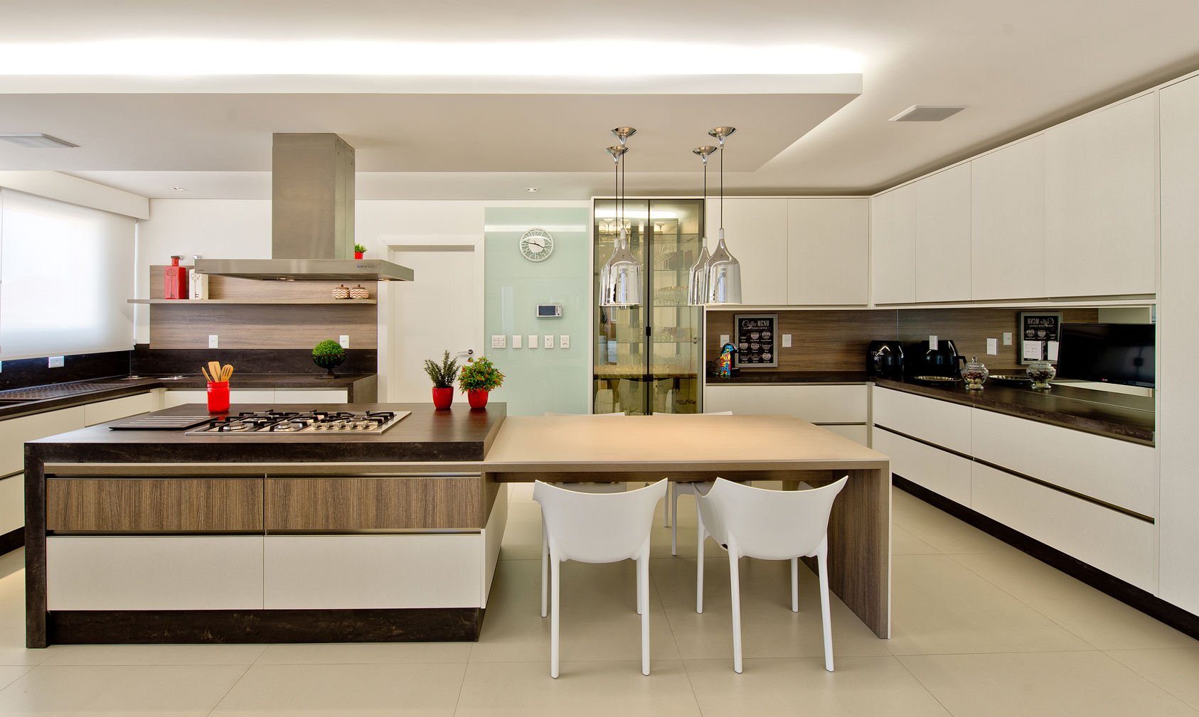 Cobertura de luxo, Espaço do Traço arquitetura Espaço do Traço arquitetura Modern kitchen