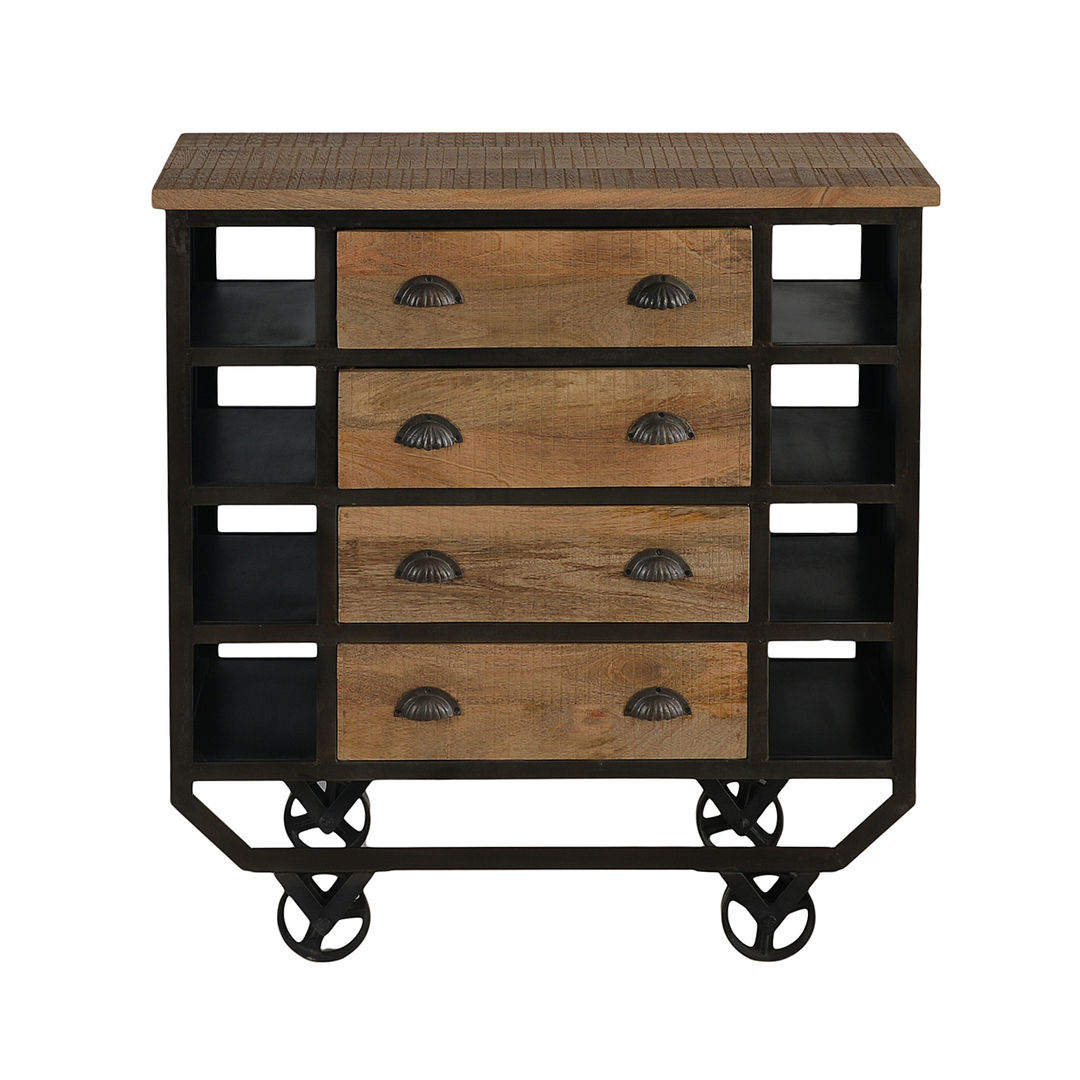 Gorgeous Kitchen and Bar Trolleys, The Yellow Door Store The Yellow Door Store Rustic style kitchen Cabinets & shelves