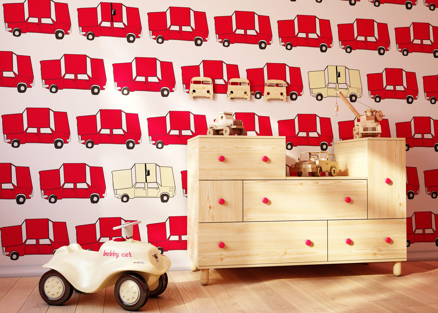 Wallpaper Fiat 125p Humpty Dumpty Room Decoration Modern walls & floors Wallpaper