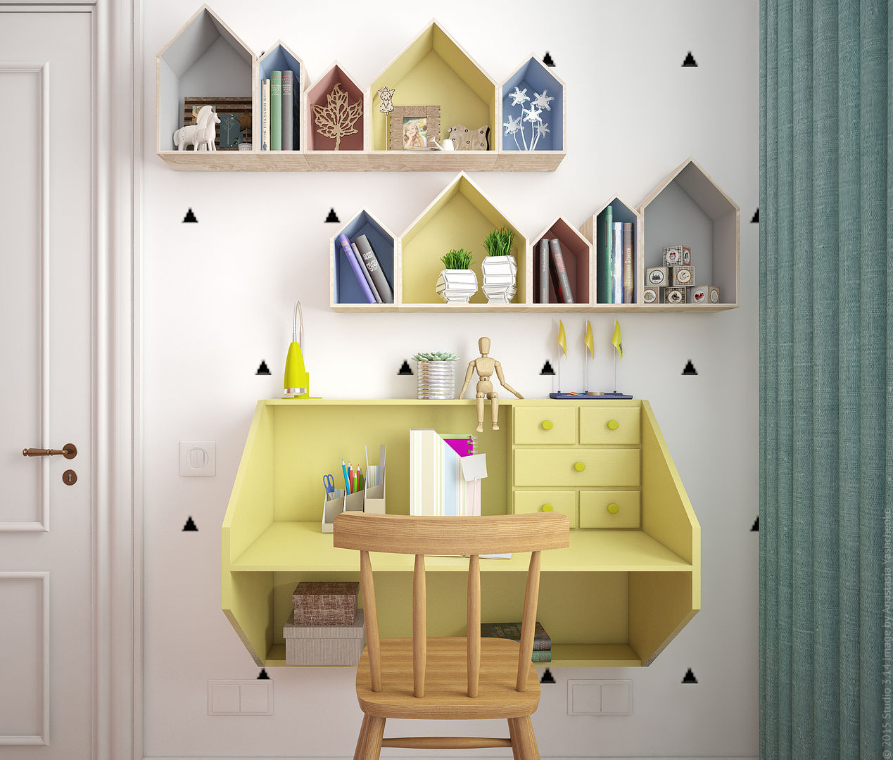 Современная эклектика, «Студия 3.14» «Студия 3.14» Nursery/kid’s room