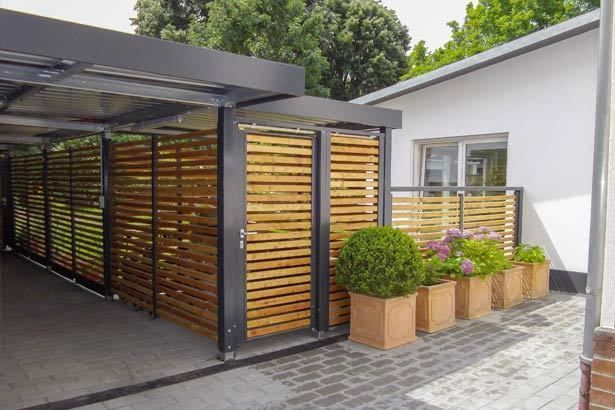 Schöne Carports mit tollem Design, ESB-Fertiggaragen und Carports ESB-Fertiggaragen und Carports Nhà để xe/ nhà kho phong cách kinh điển