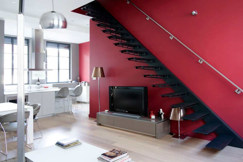 Loft Lyonnais, DECO CONCEPT DECO CONCEPT Salas de estilo moderno