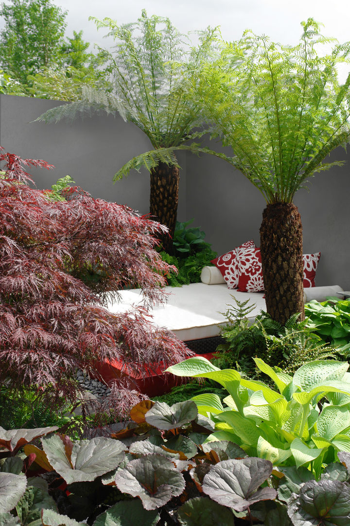 DEHOR BURGUNDY, Anna Paghera s.r.l. - Green Design Anna Paghera s.r.l. - Green Design Jardines de estilo moderno Mobiliario