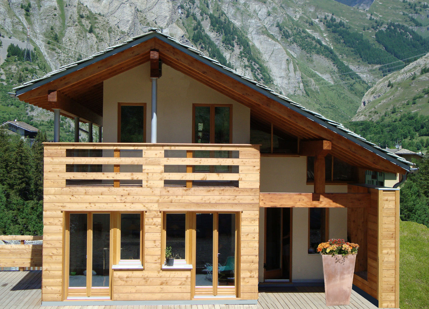 Villa in legno a La Thuile (AO), Eddy Cretaz Architetttura Eddy Cretaz Architetttura Maisons modernes