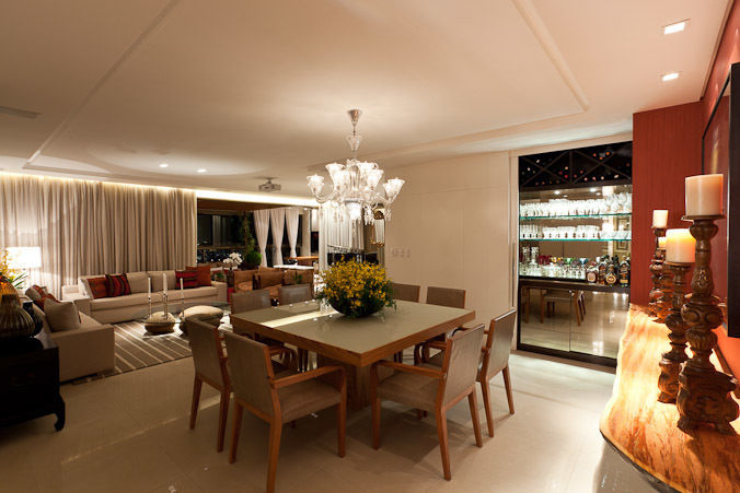 Apartamento CJ, Gláucia Britto Gláucia Britto Modern dining room