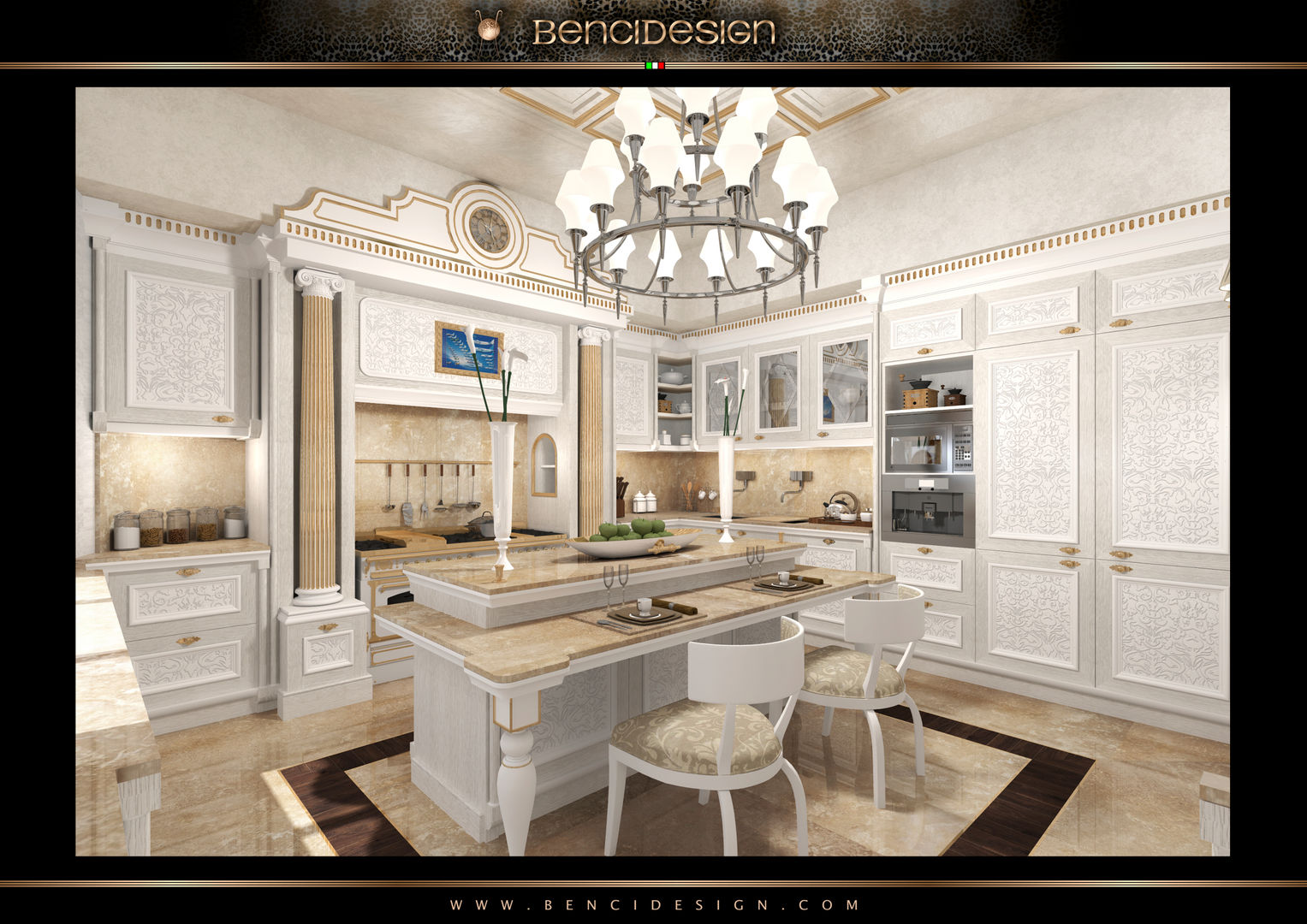 Villa Moscow, BenciDesign BenciDesign Cuisine classique