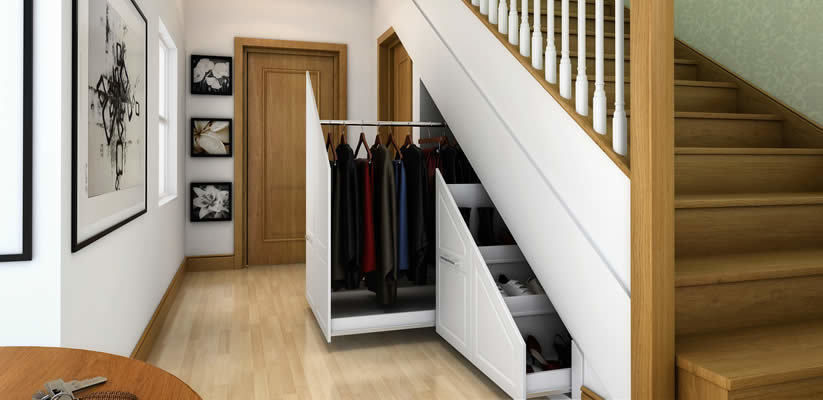 Innovative storage solutions. homify Moderne gangen, hallen & trappenhuizen built-in storage,space saving furniture