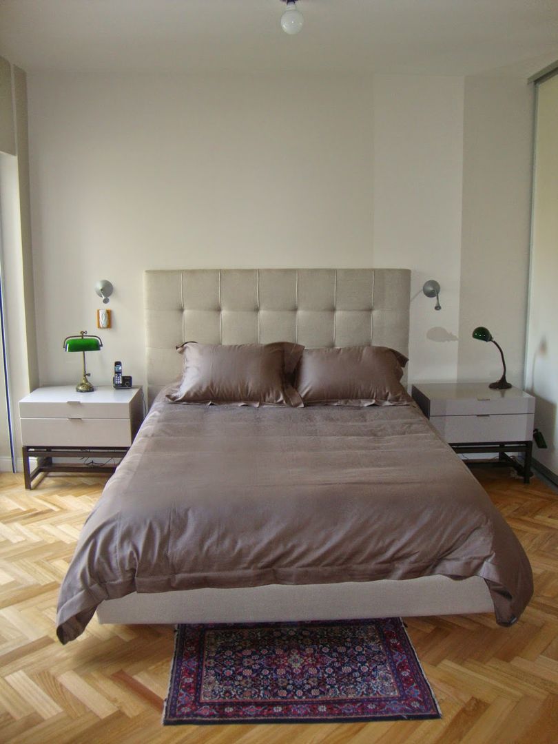Dormitorio en suite después de intervención Hargain Oneto Arquitectas