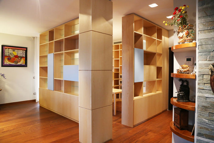 Librerie, MAT architettura e design MAT architettura e design Phòng học/văn phòng phong cách hiện đại