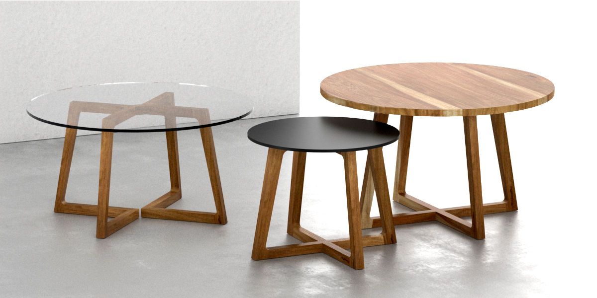 Mesas ratonas, Forma muebles Forma muebles Modern living room Solid Wood Multicolored Side tables & trays