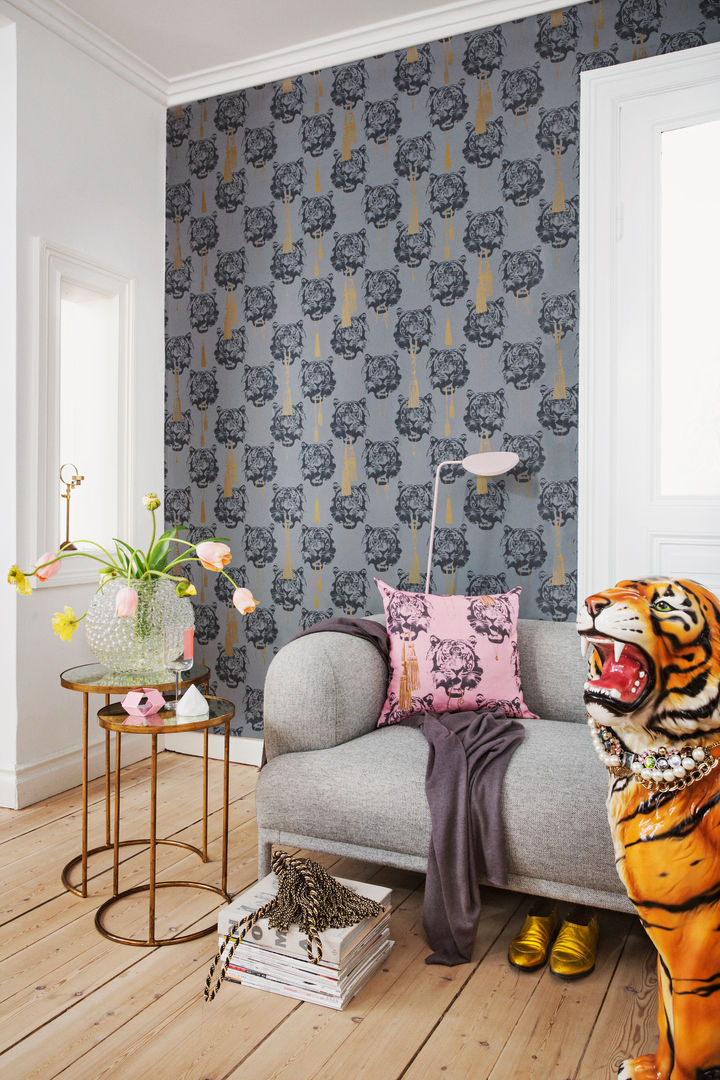 Coco Tiger, Studio Lisa Bengtsson Studio Lisa Bengtsson Modern walls & floors Wallpaper