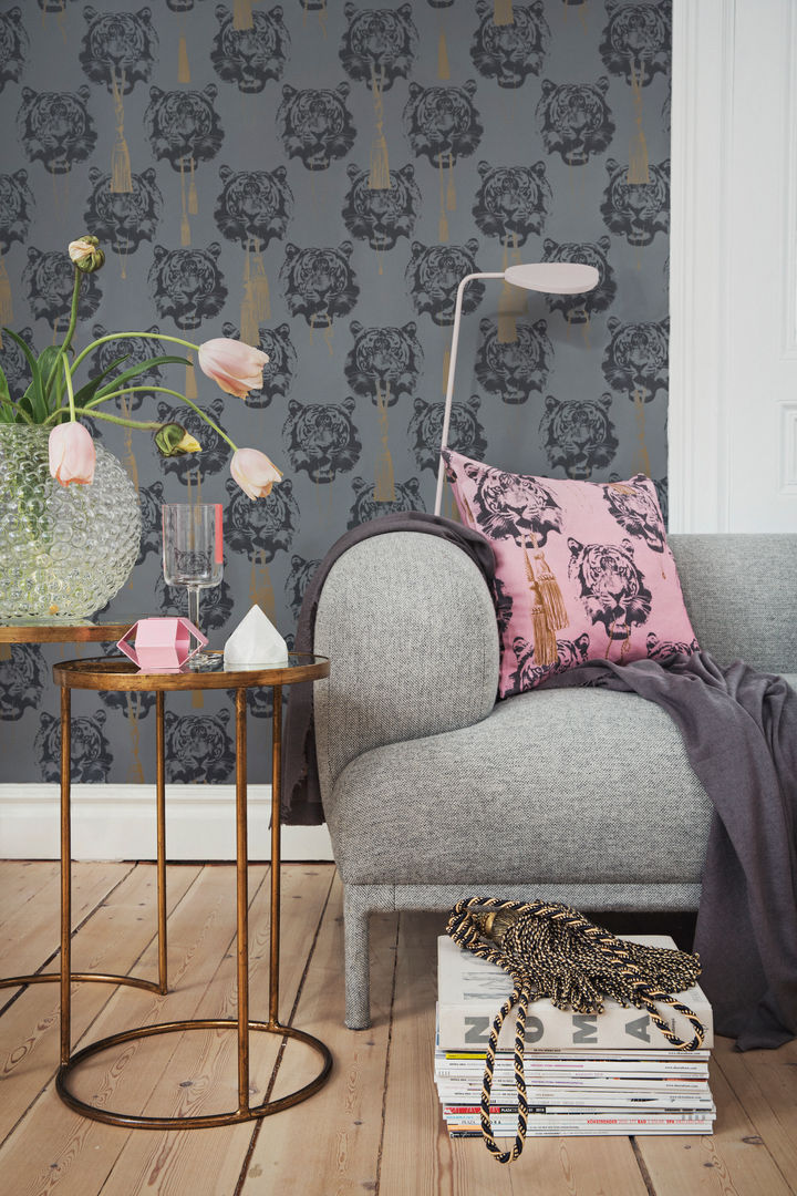 Coco Tiger, Studio Lisa Bengtsson Studio Lisa Bengtsson Modern walls & floors Wallpaper