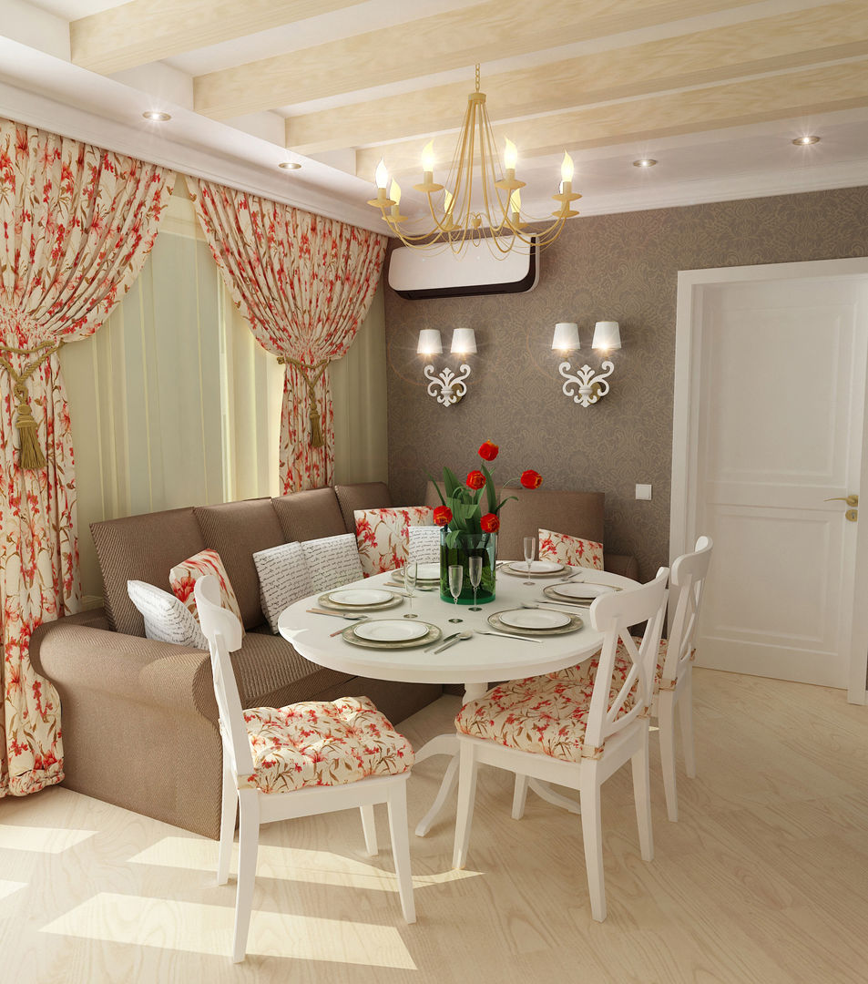 Двухкомнатная квартира в жилом комплексе "Алиса", Design Rules Design Rules Kırsal Oturma Odası