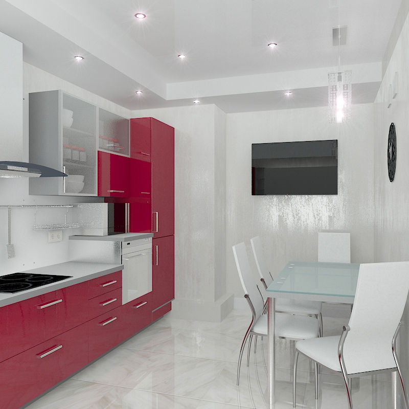 Трехкомнатная квартира в элитном жилом комплексе, Design Rules Design Rules Кухня в стиле минимализм
