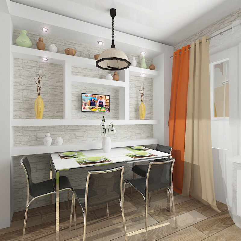 Двухкомнатная квартира в жилом комплексе "Юбилейный", Design Rules Design Rules Kitchen