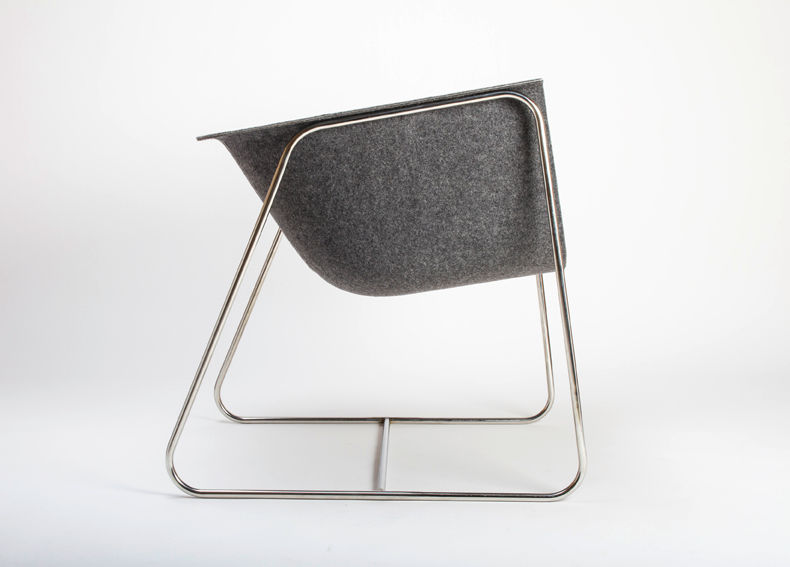 the tubh chair, Jorge Arbelo Jorge Arbelo Minimalist living room Metal Stools & chairs