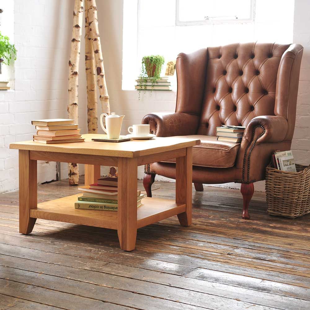 Oakland Large Square Coffee Table The Cotswold Company Salones rurales Madera Acabado en madera