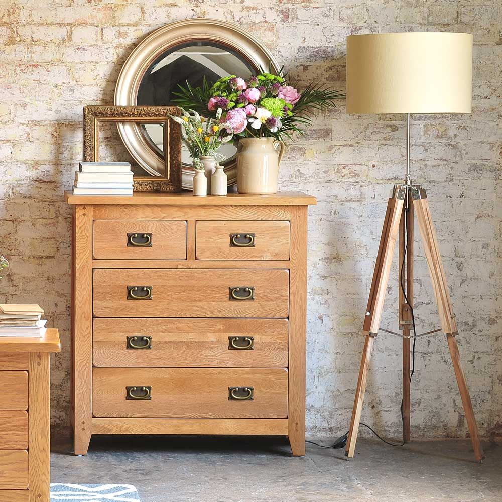 Oakland 2 over 3 Chest of Drawers The Cotswold Company Country style bedroom Wood Wood effect