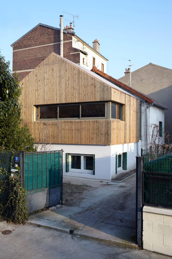 J'habite à Drancy, extension d'une maison , Atelier d'Architectures Fabien Gantois Atelier d'Architectures Fabien Gantois Modern houses