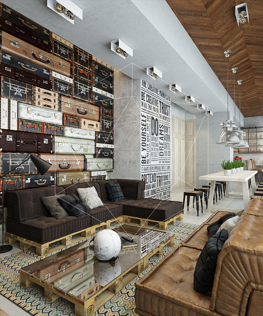 homify Salas de estilo industrial