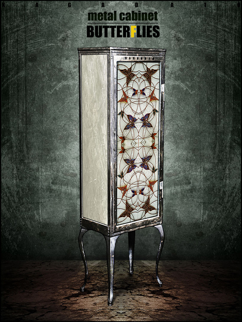 Metal cabinet - BUTTERFLIES KAGADATO Living room Cupboards & sideboards