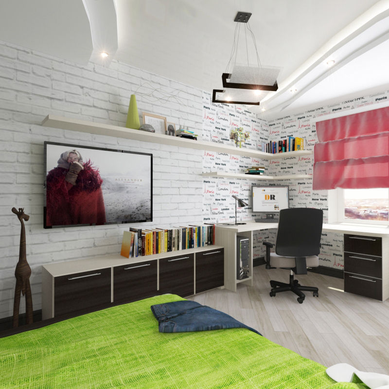 Трехкомнатная квартира, Design Rules Design Rules Dormitorios infantiles