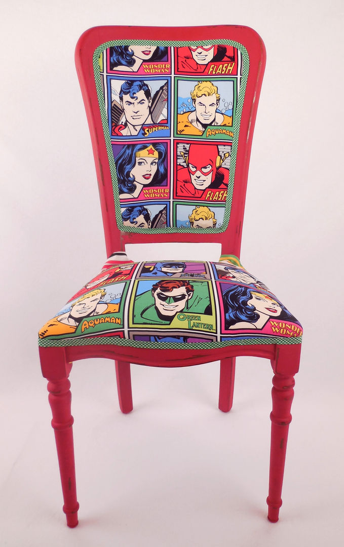 Die Superstars und Helden zum Anlehnen, Motley Chairs Motley Chairs Ruang Studi/Kantor Gaya Eklektik Kayu Wood effect Chairs