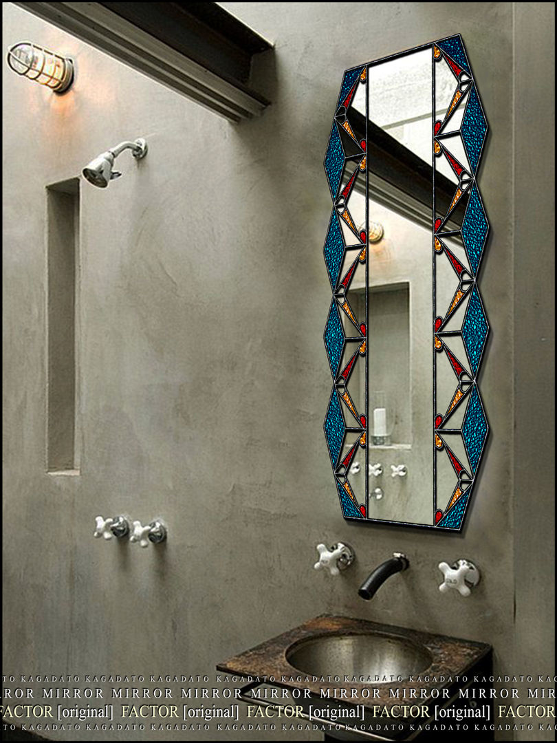 Creative mirror - KAGADATO Baños de estilo industrial Espejos