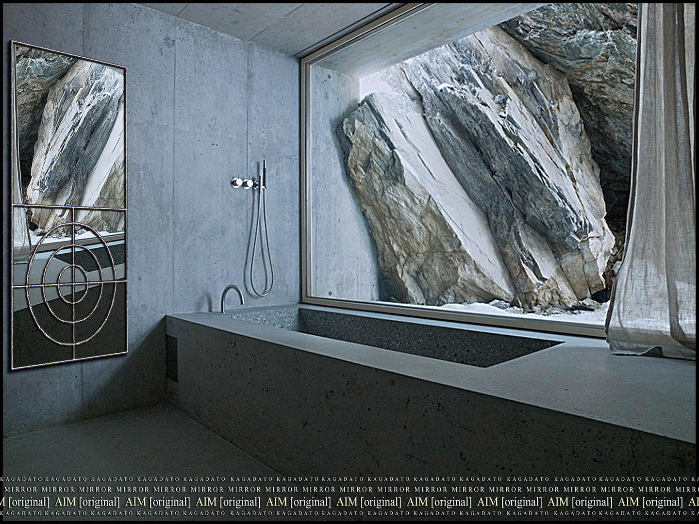 Creative mirror - KAGADATO Salle de bain industrielle Miroirs