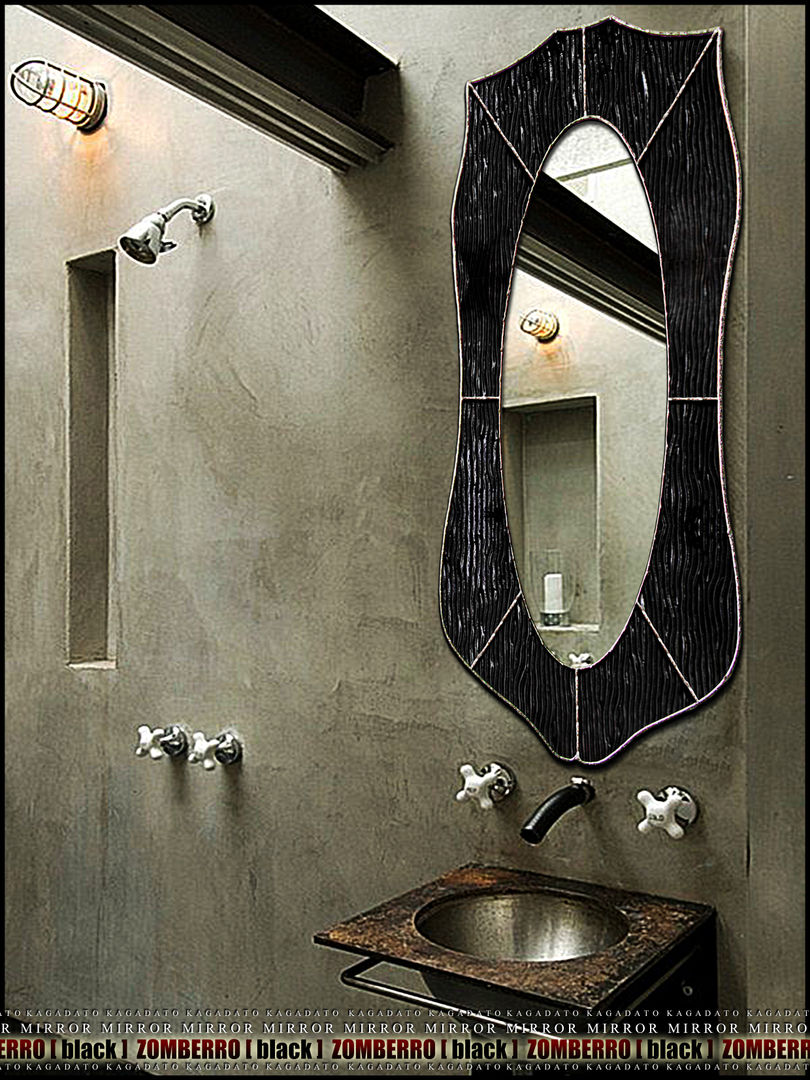 Creative mirror - KAGADATO Baños de estilo industrial Espejos