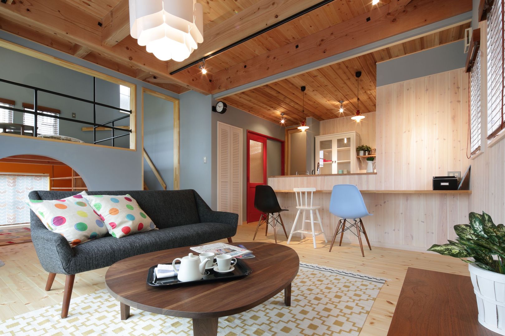 K's HOUSE, dwarf dwarf Scandinavian style living room