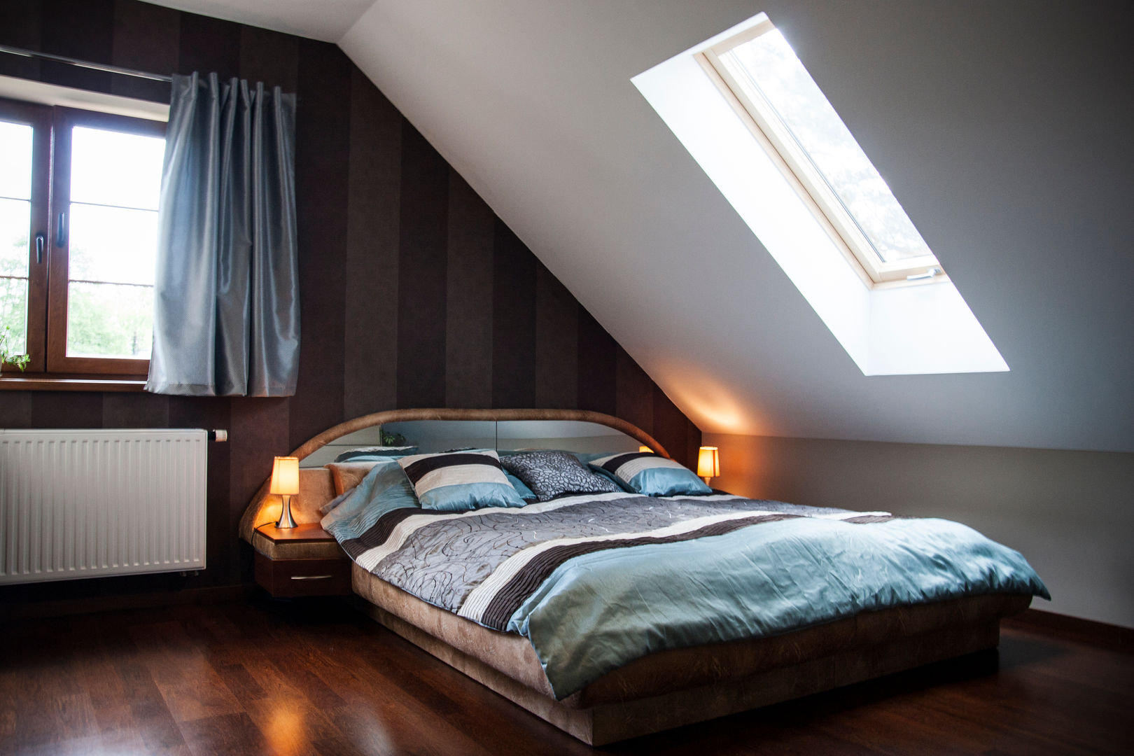 Klimatyczne mieszkanie w Bielsku-Białej, in2home in2home Eclectic style bedroom Wood Wood effect