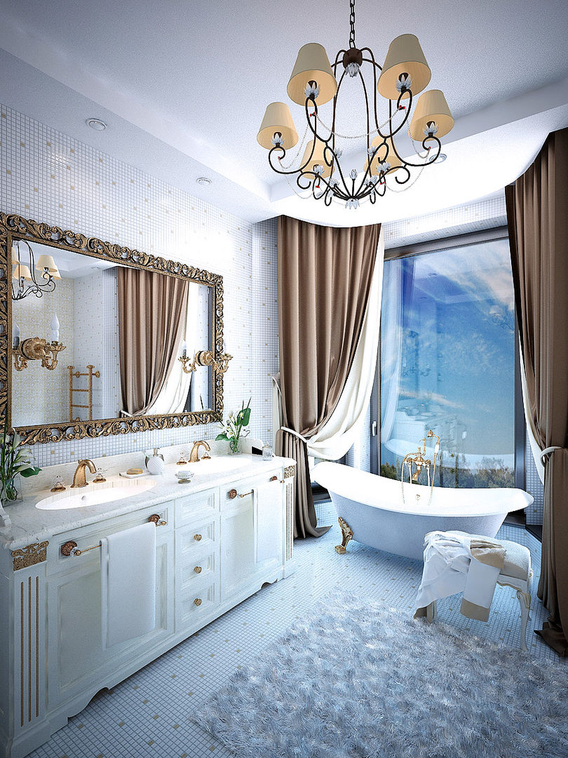 Villa Nicolina, Shtantke Interior Design Shtantke Interior Design Classic style bathroom