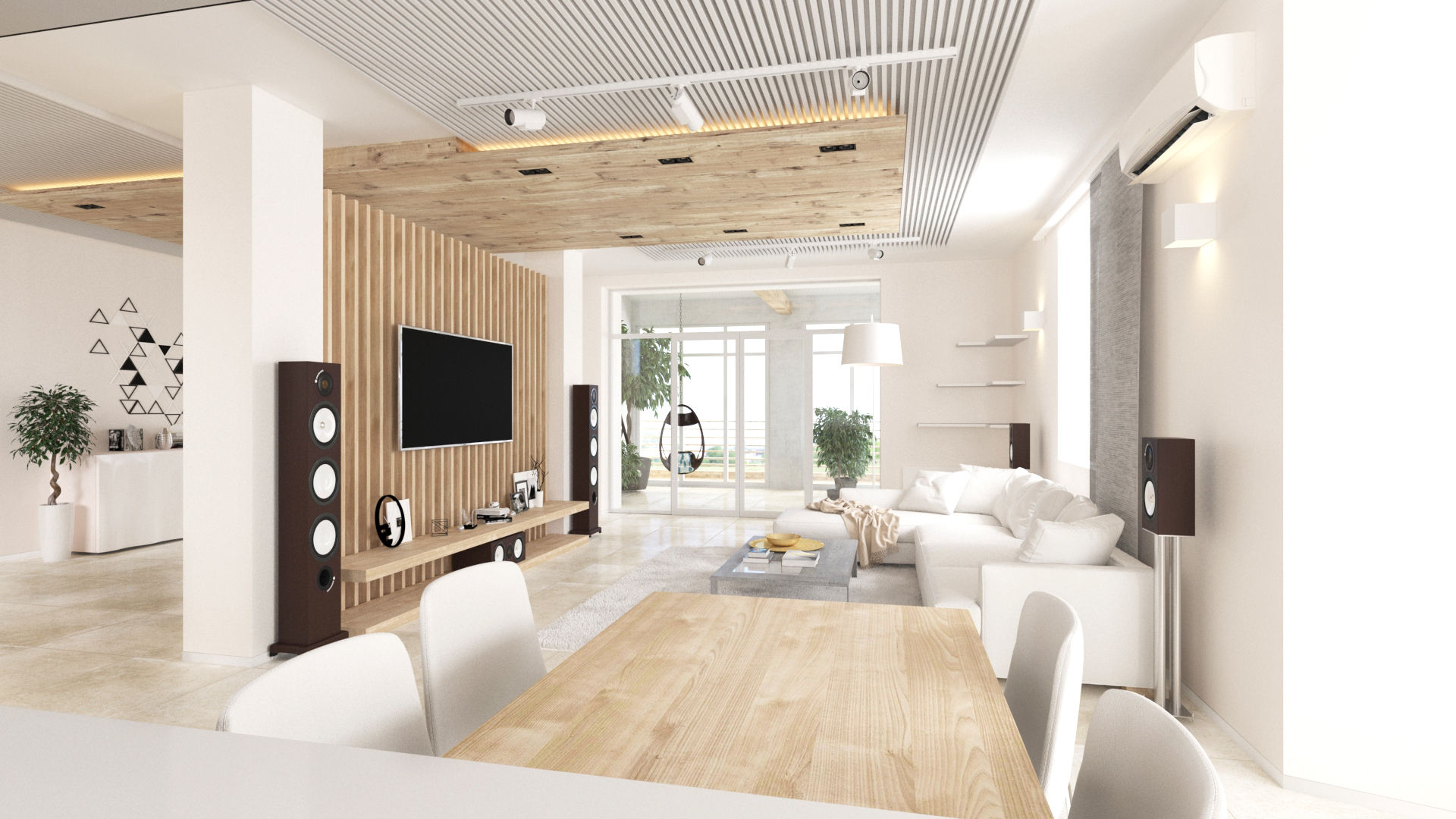 homify Minimalist living room Wood Wood effect