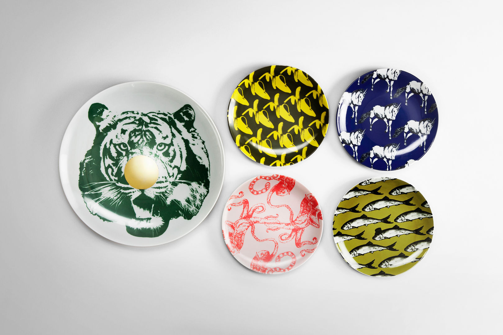 GO BANANAS plates Studio Lisa Bengtsson 現代廚房設計點子、靈感&圖片 餐具、陶器與玻璃製品