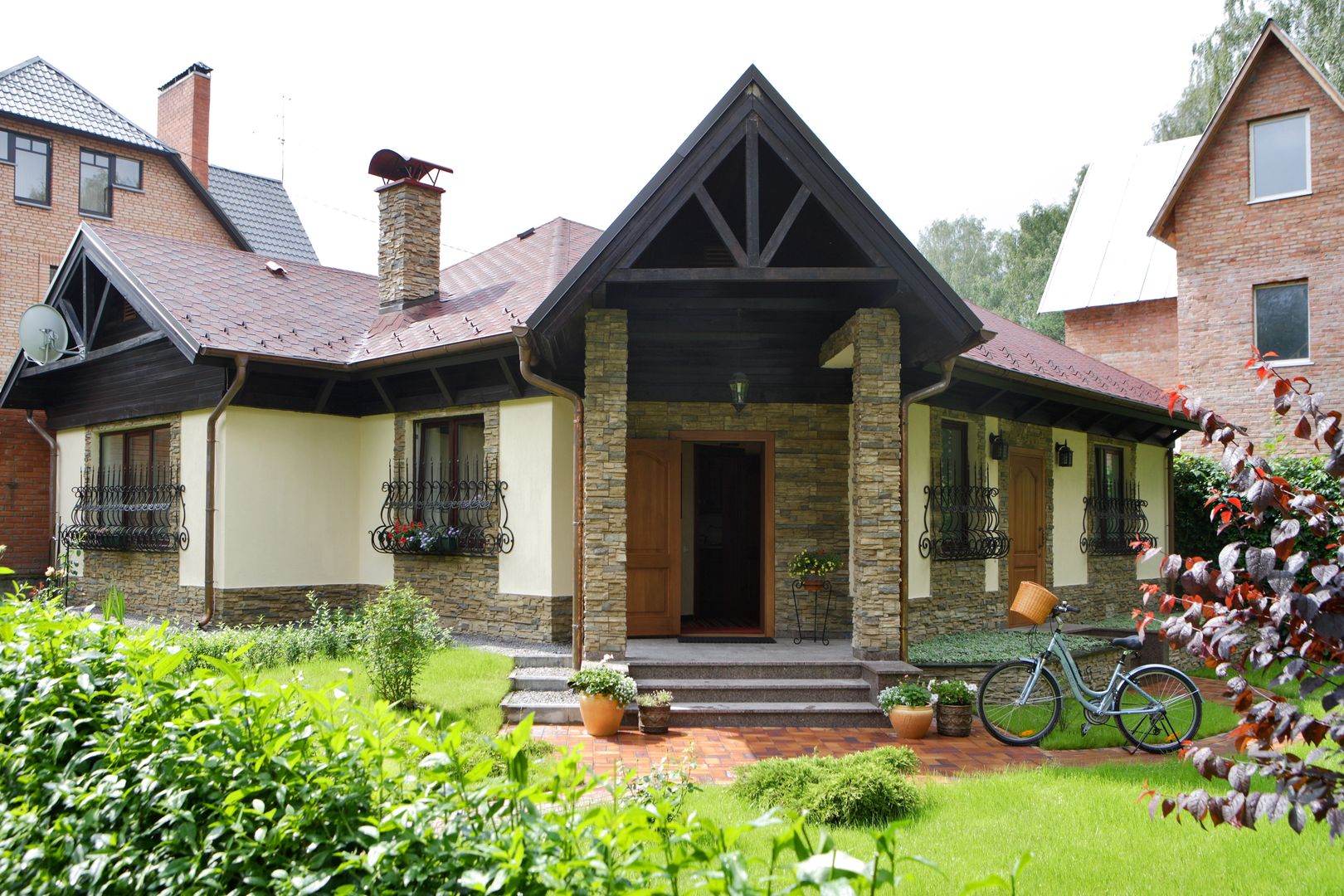 Баня в английском стиле, RRdesign RRdesign Rustic style house