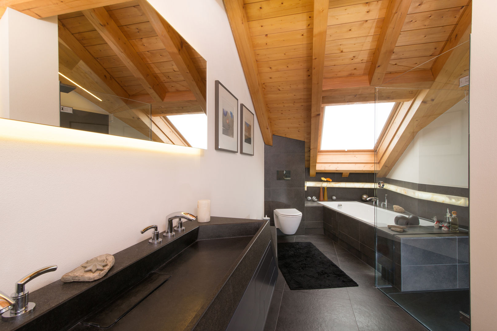 Wohnung Burgberg, archiall2 archiall2 Modern style bathrooms