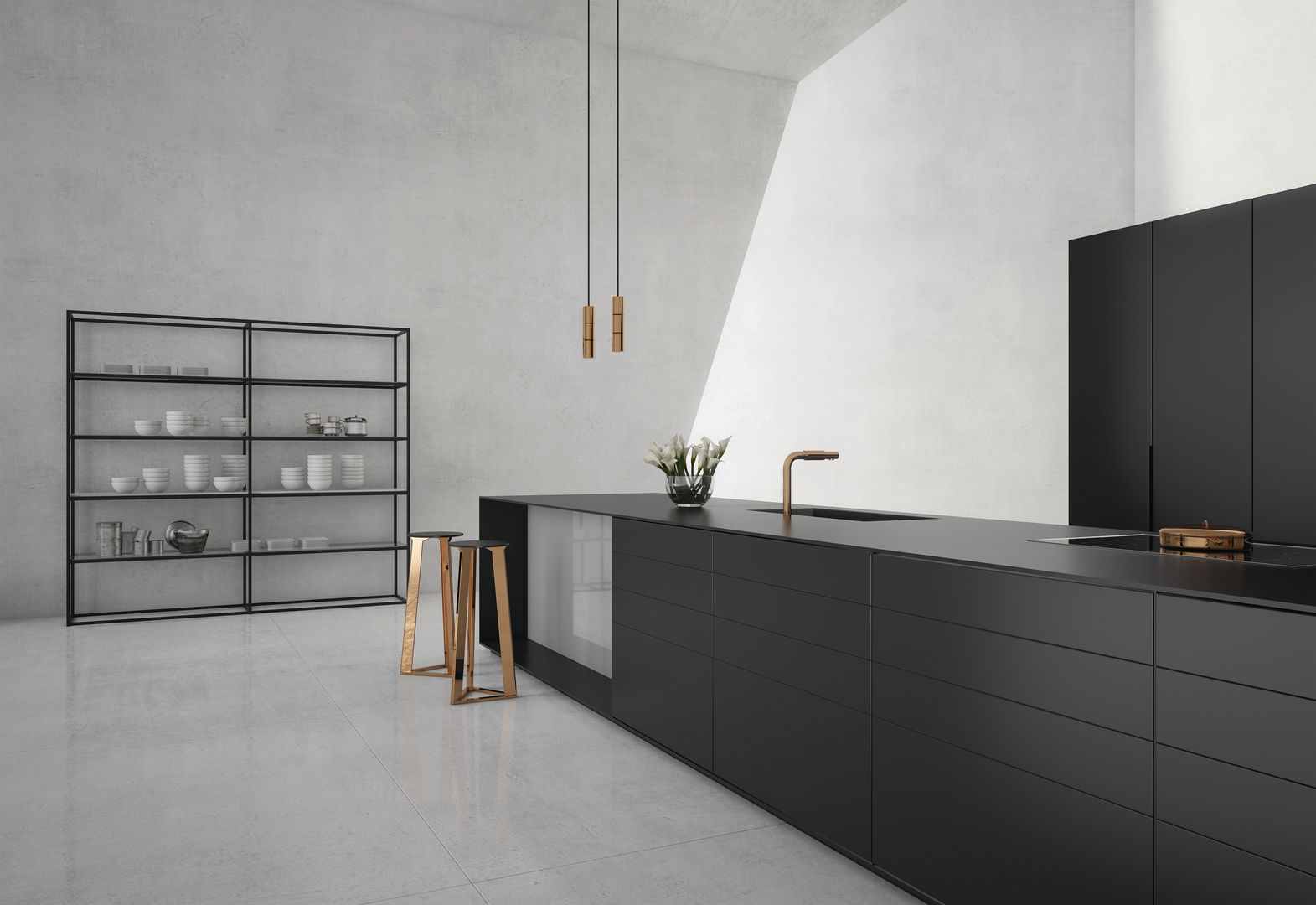 100% Design homify Minimalist kitchen