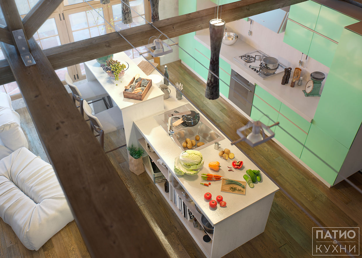 kitchens, Дмитрий Каючкин Дмитрий Каючкин 現代廚房設計點子、靈感&圖片