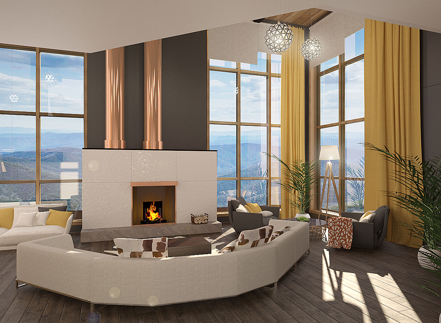 Дом, Chloe Design & Decor/Anastasia Baskakova Chloe Design & Decor/Anastasia Baskakova Modern living room