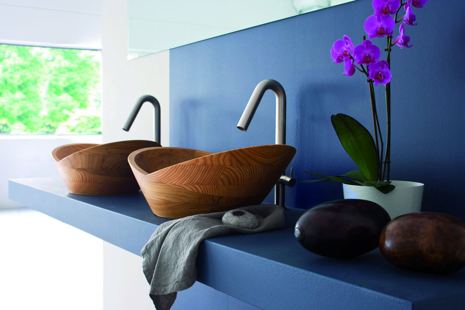 LINEA NATURAL, TAFARUCI DESIGN TAFARUCI DESIGN Kamar mandi: Ide desain interior, inspirasi & gambar Sinks