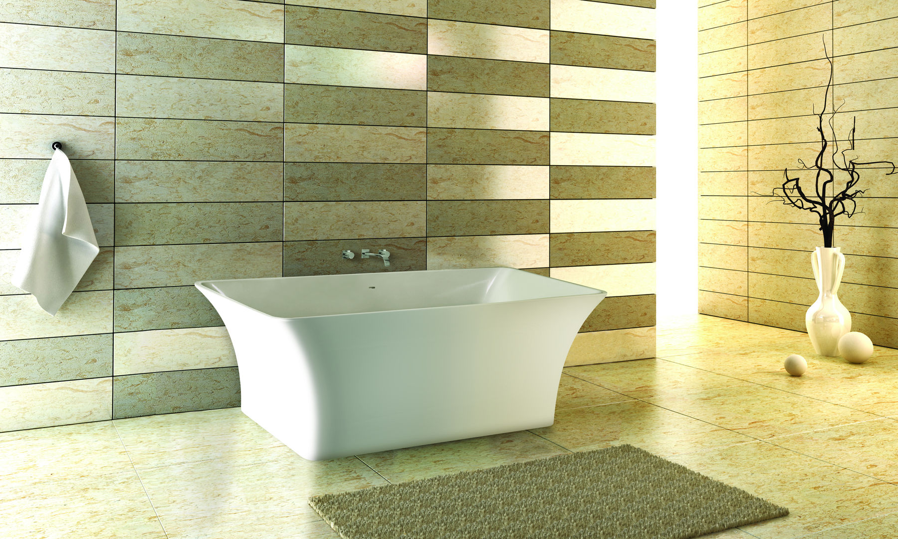 The Feng Bath BC Designs Modern bathroom Bathtubs & showers