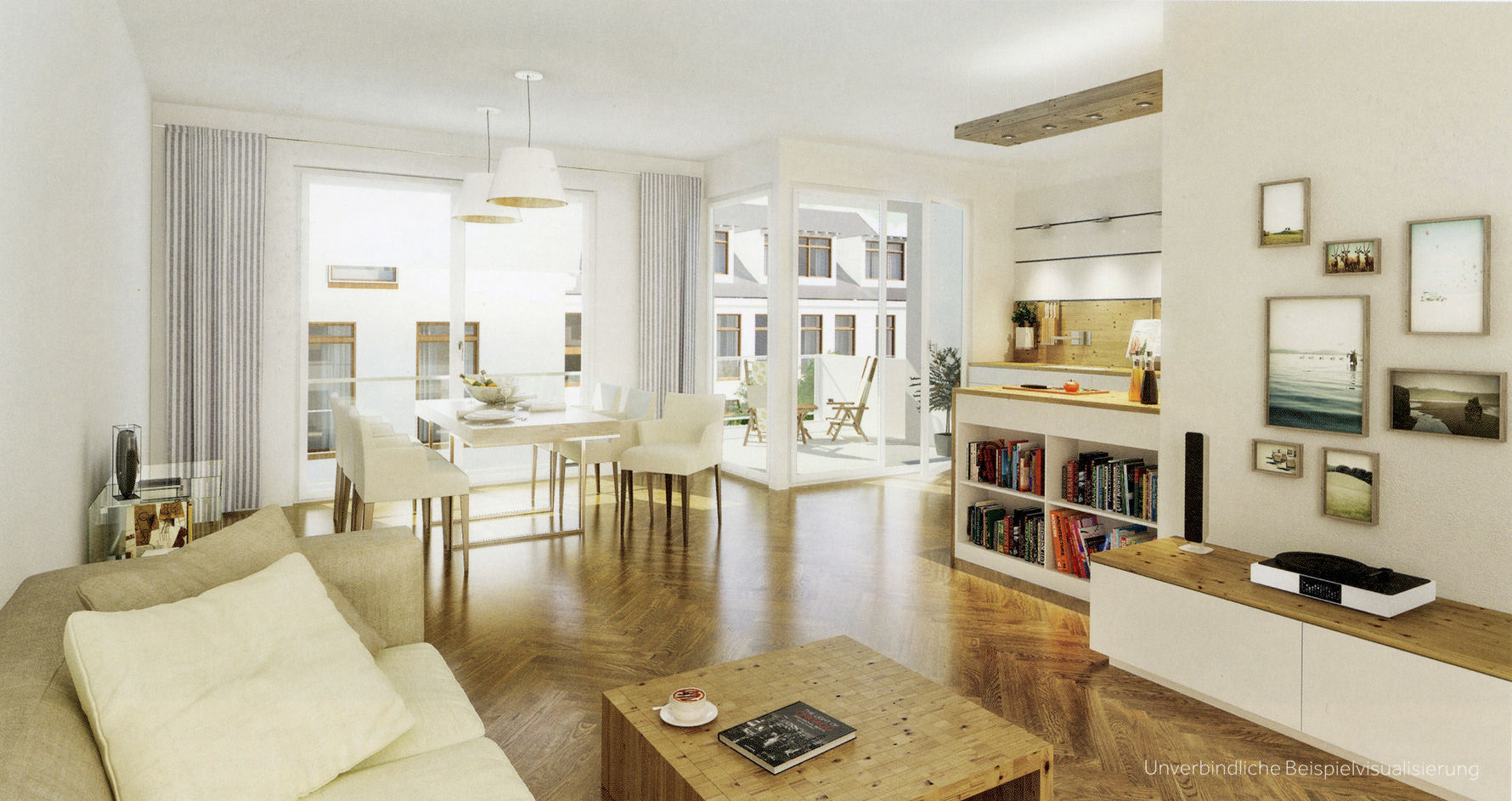 Wohnen am Weißensee, architekt4 architekt4 Living room