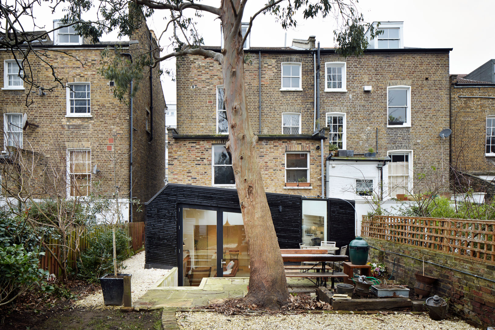 Rear elevation showing materiality Fraher and Findlay Modern Houses